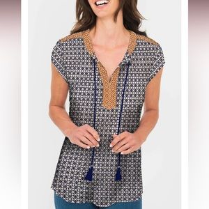 DR2 Short-Sleeved Top With Tassels size S
